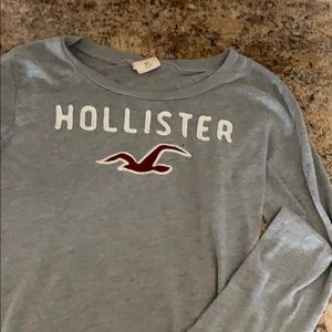Long sleeve gray hollister shirt